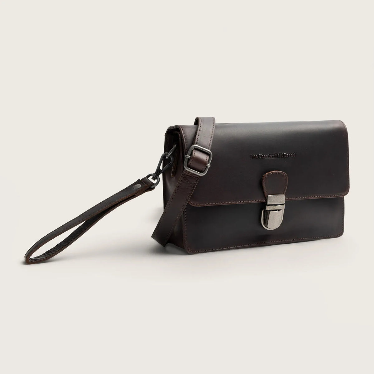 The Chesterfield Brand Lucca Leather Crossbody väska, Brun