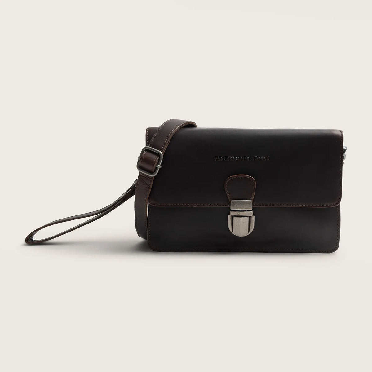 The Chesterfield Brand Lucca Leather Crossbody väska, Brun