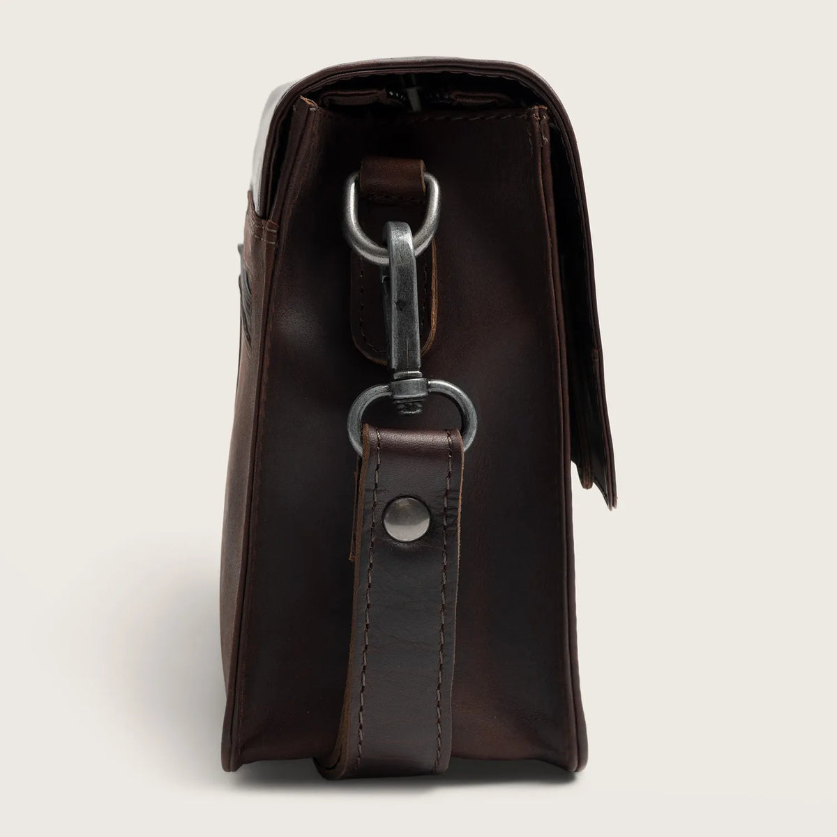 The Chesterfield Brand Lucca Leather Crossbody väska, Brun