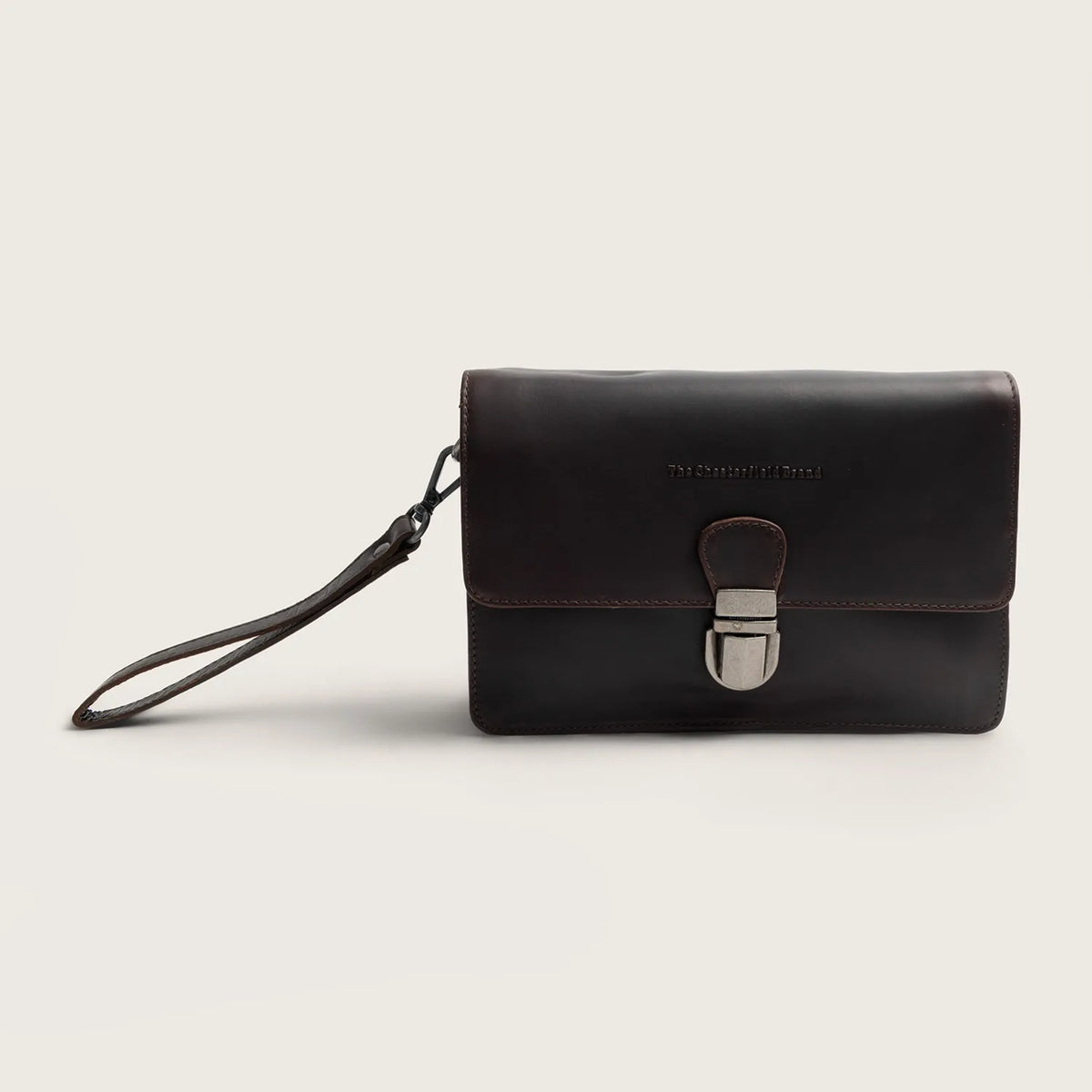 The Chesterfield Brand Lucca Leather Crossbody väska, Brun
