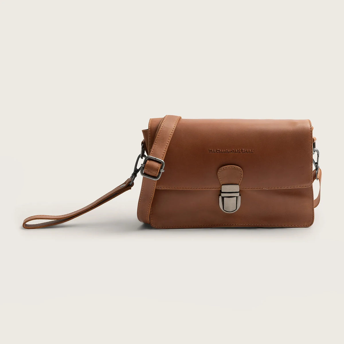 The Chesterfield Brand Lucca Leather Crossbody väska, Cognac