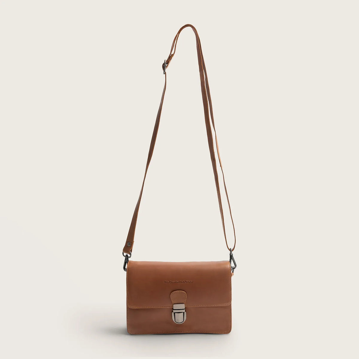The Chesterfield Brand Lucca Leather Crossbody väska, Cognac