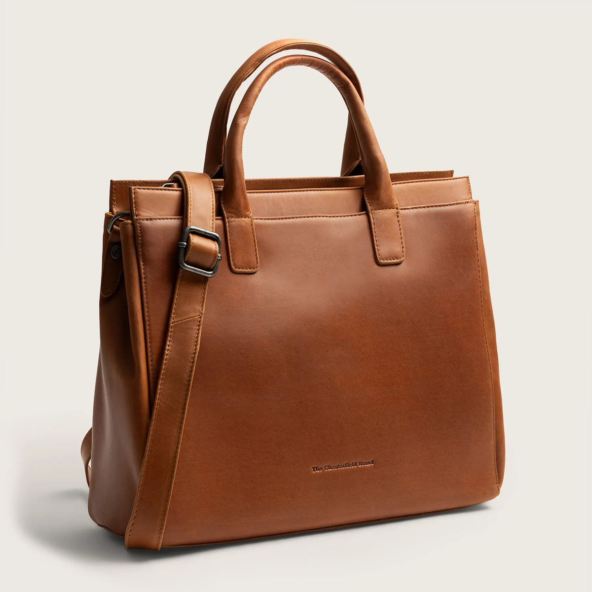 The Chesterfield Brand Rivera Leather Datorväska, Cognac