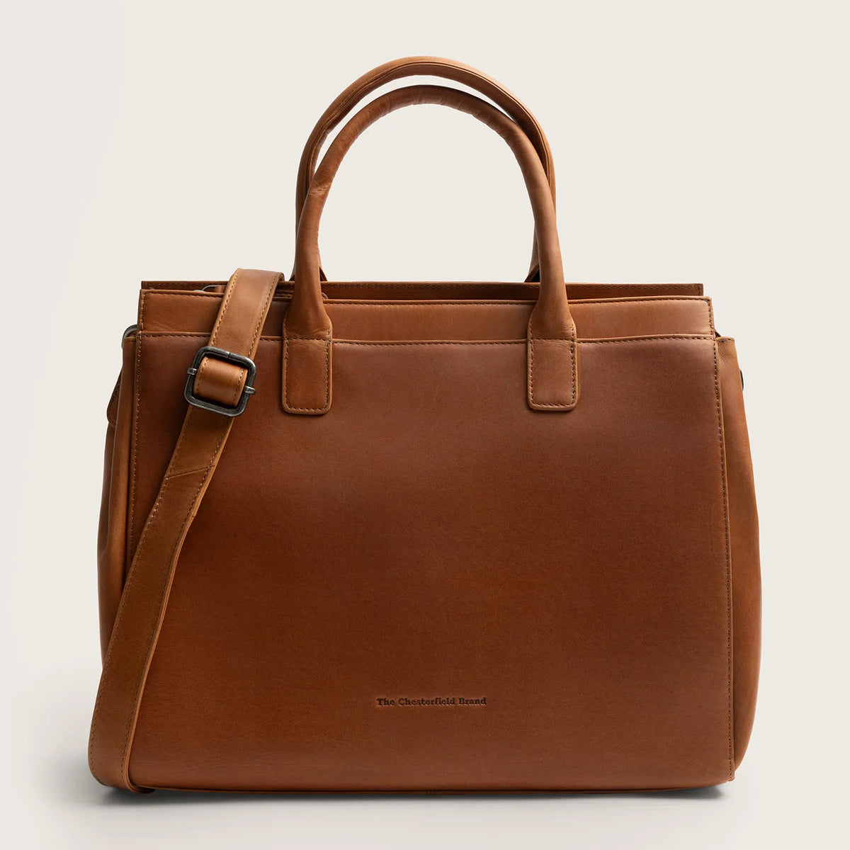 The Chesterfield Brand Rivera Leather Datorväska, Cognac