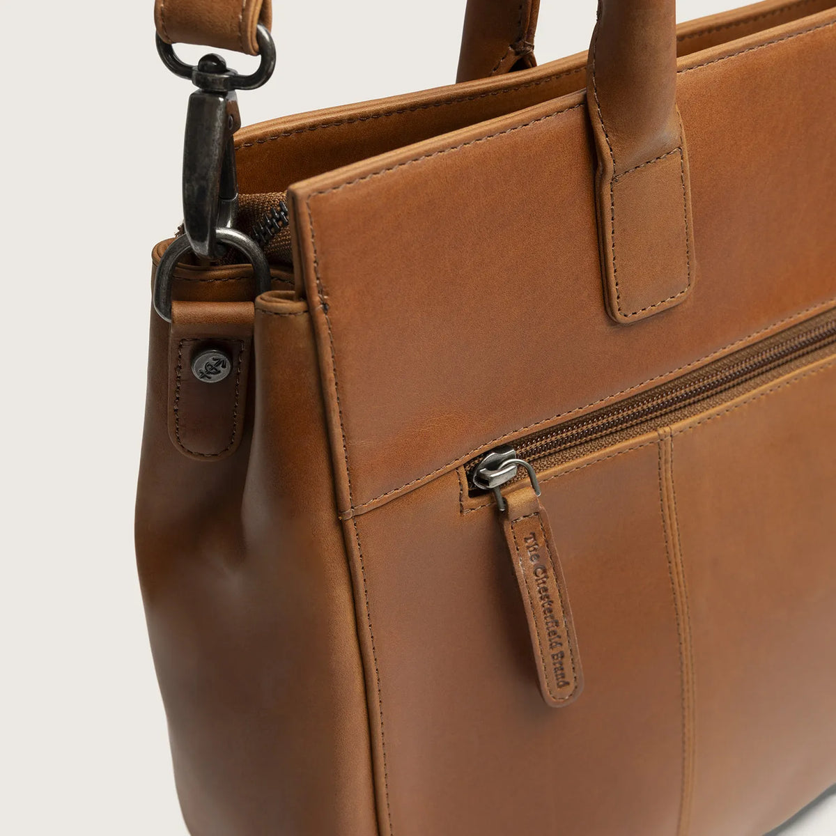 The Chesterfield Brand Rivera Leather Datorväska, Cognac