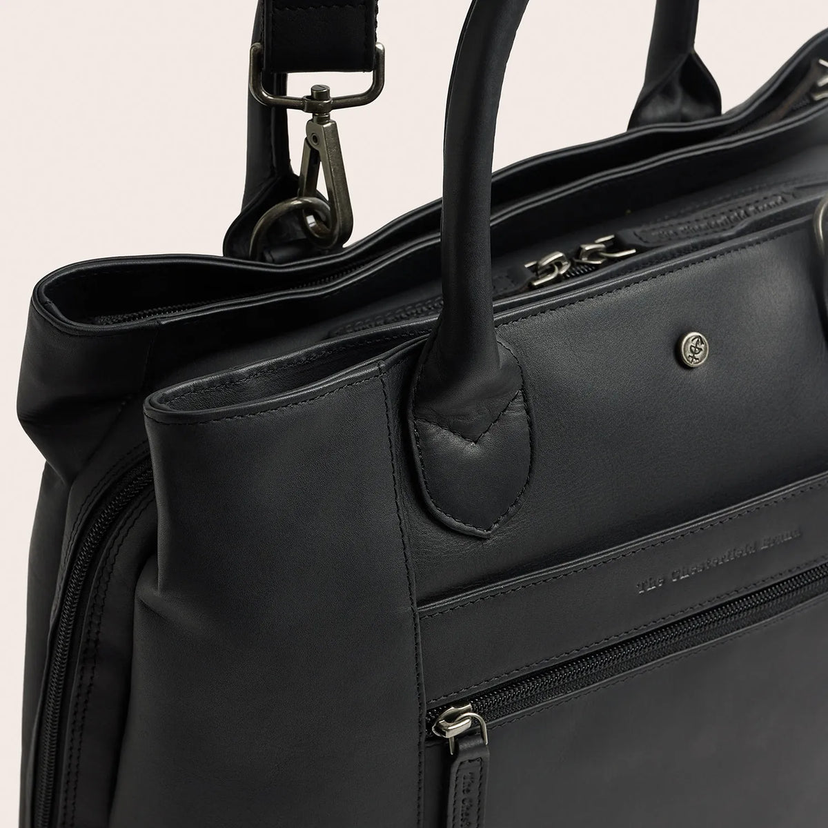 The Chesterfield Brand Passau Leather Handväska, Svart