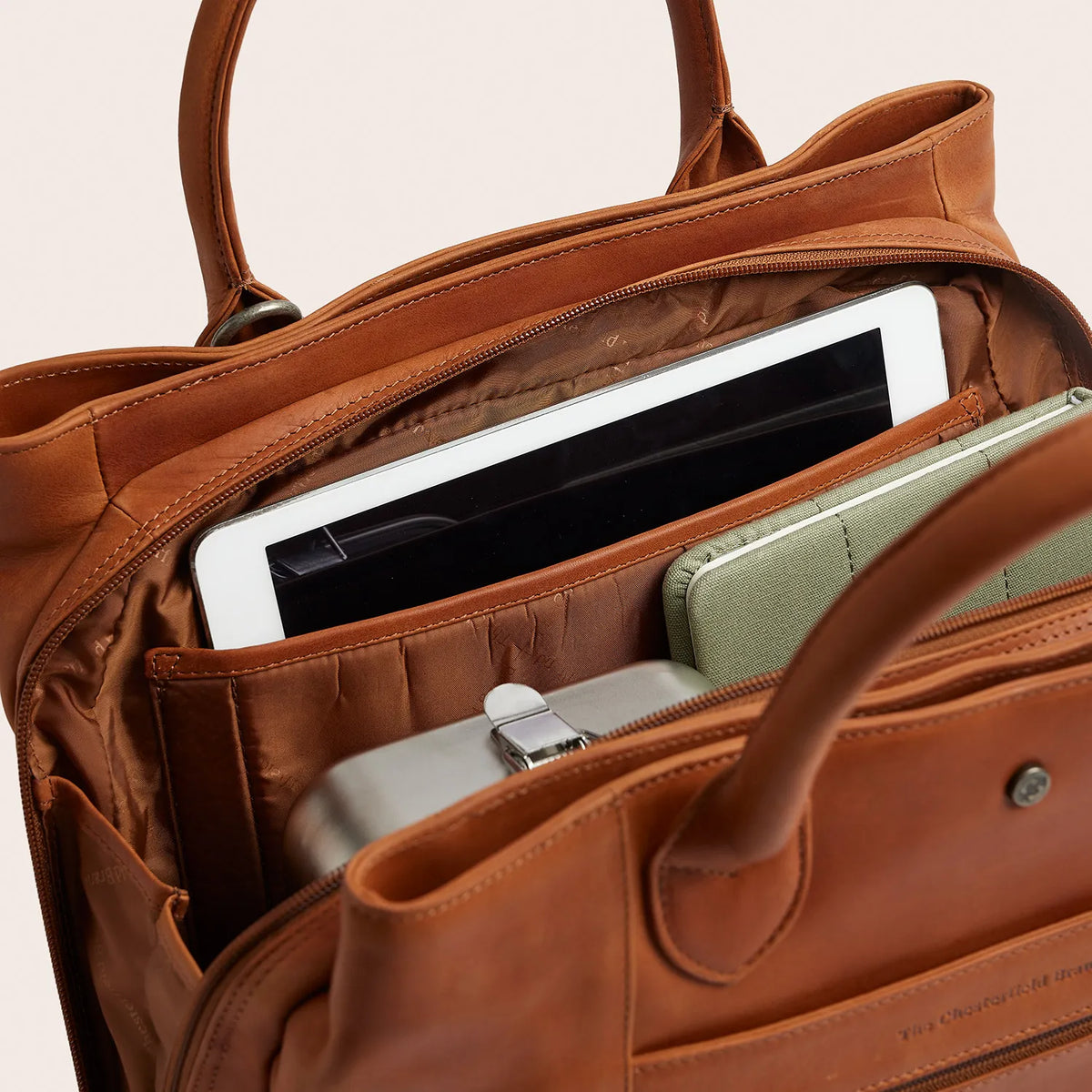 The Chesterfield Brand Passau Leather Handväska, Cognac