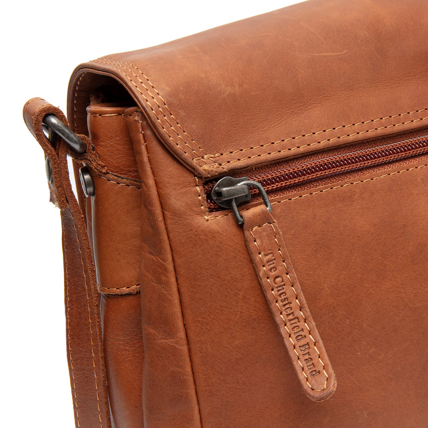 The Chesterfield Brand Laverton Axelremsväska, Cognac