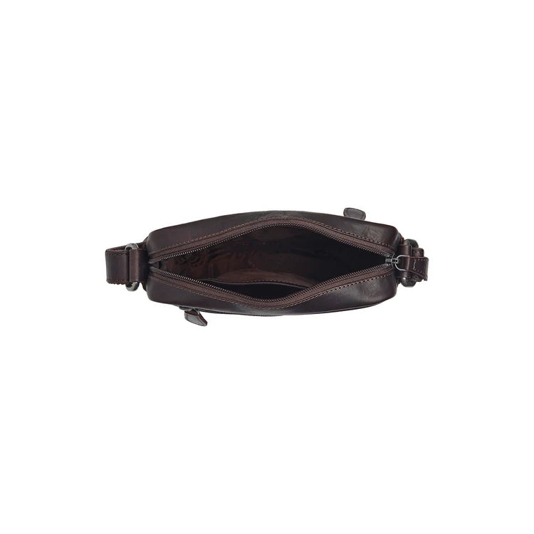 The Chesterfield Brand Laveno Leather Crossbodyväska, Brun