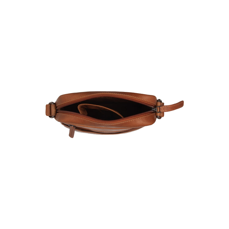The Chesterfield Brand Laveno Leather Crossbodyväska, Cognac
