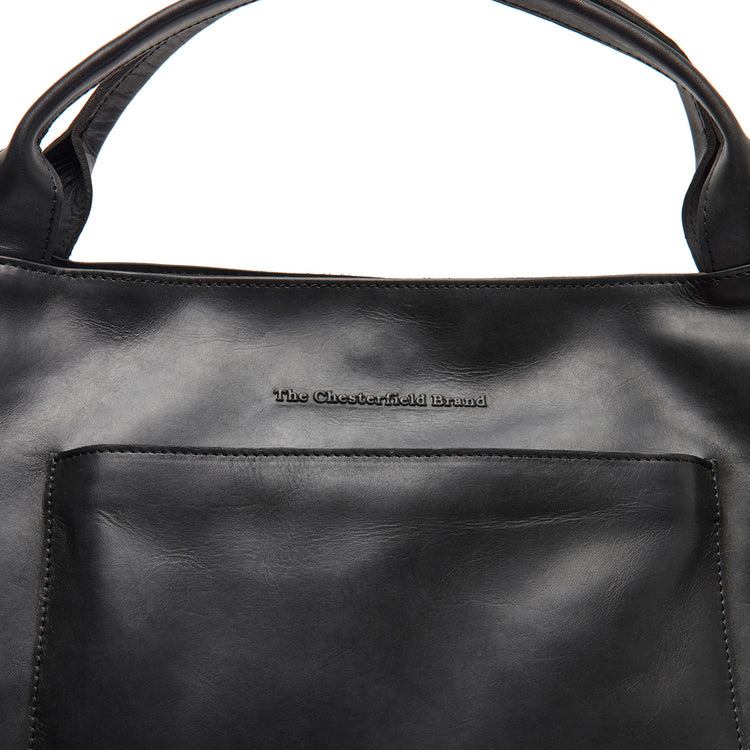 The Chesterfield Brand Fioline Leather Handväska, Svart