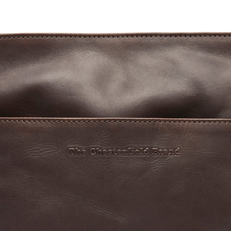 The Chesterfield Brand Lunton Leather Crossbodyväska, Brun