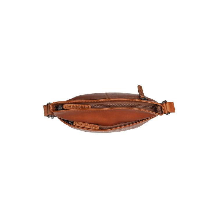The Chesterfield Brand Lunton Leather Crossbodyväska, Cognac
