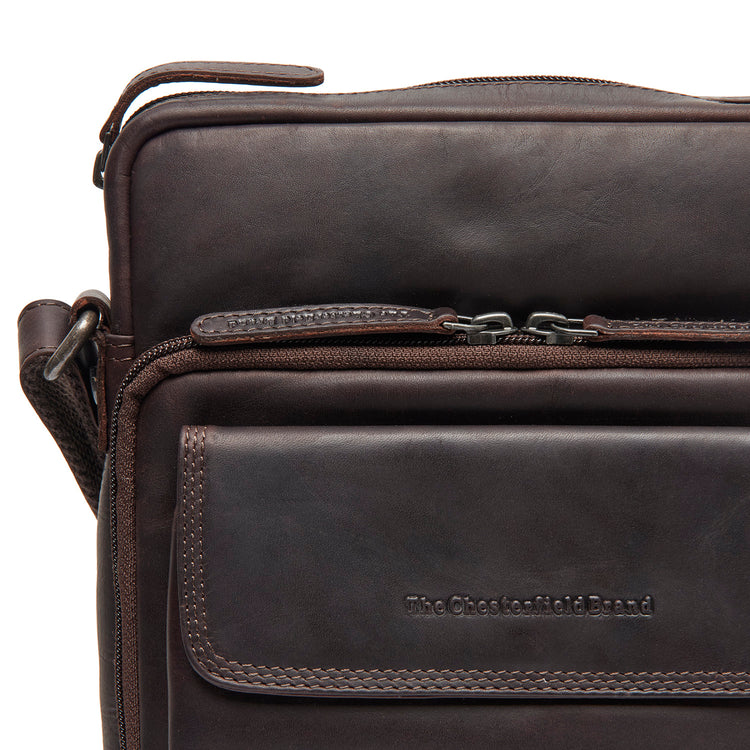 The Chesterfield Brand Montira Leather Crossbodyväska, Brun
