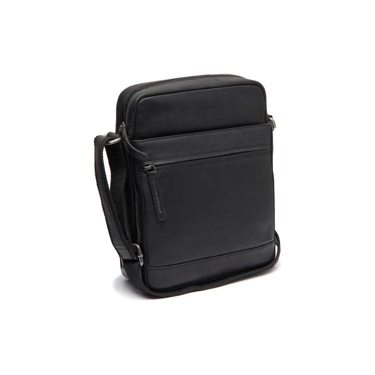 The Chesterfield Brand Anzora Leather Crossbodyväska, Svart