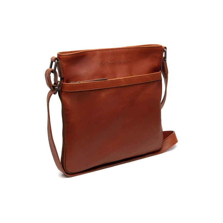 The Chesterfield Brand Mirea Leather Crossbodyväska, Cognac