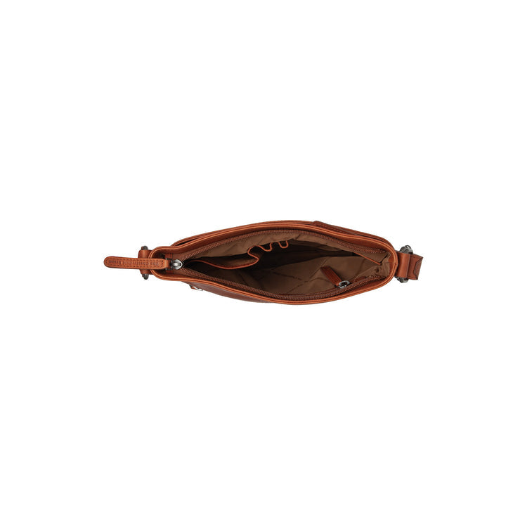 The Chesterfield Brand Mirea Leather Crossbodyväska, Cognac