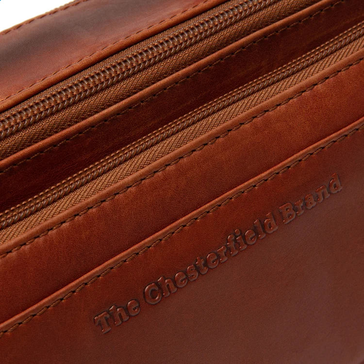The Chesterfield Brand Rovon Leather Crossbodyväska, Cognac