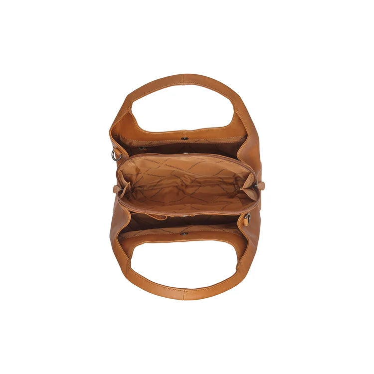 The Chesterfield Brand Salina Leather Handväska, Cognac