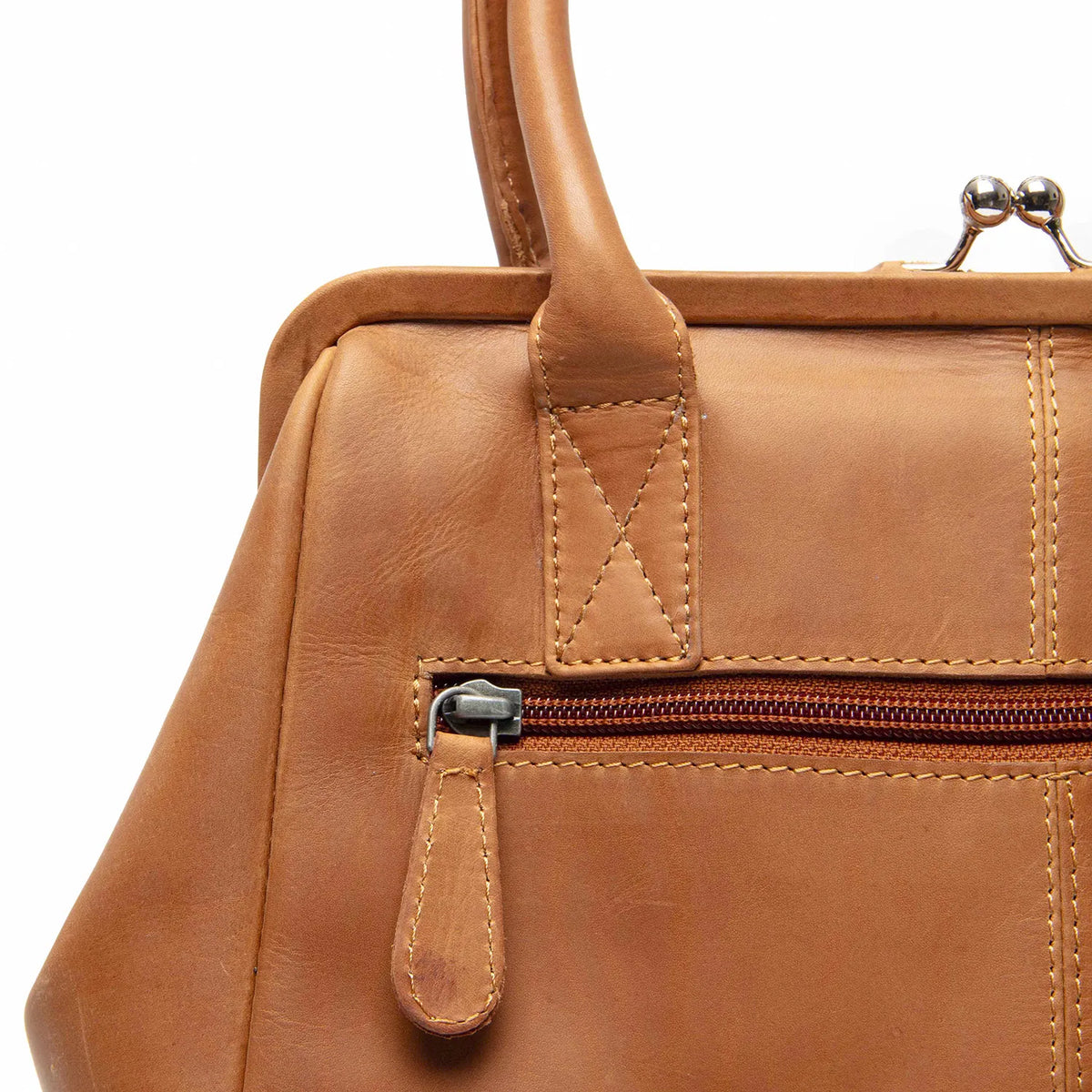 The Chesterfield Brand Dorin Leather Handväska, Cognac