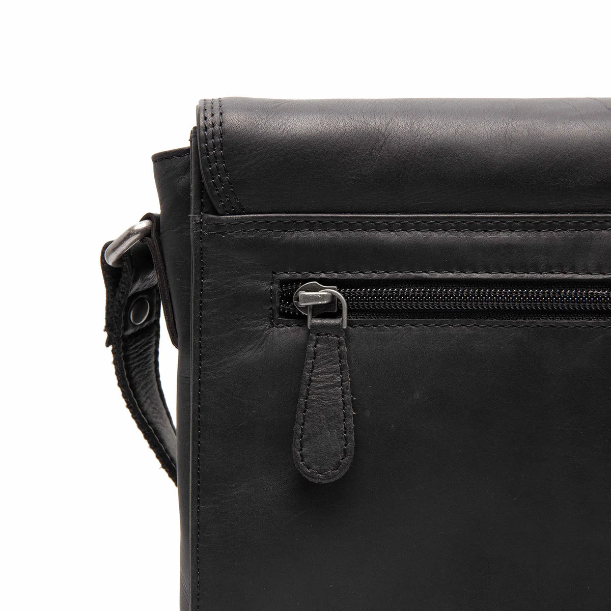 The Chesterfield Brand Lunor Leather Crossbodyväska, Svart