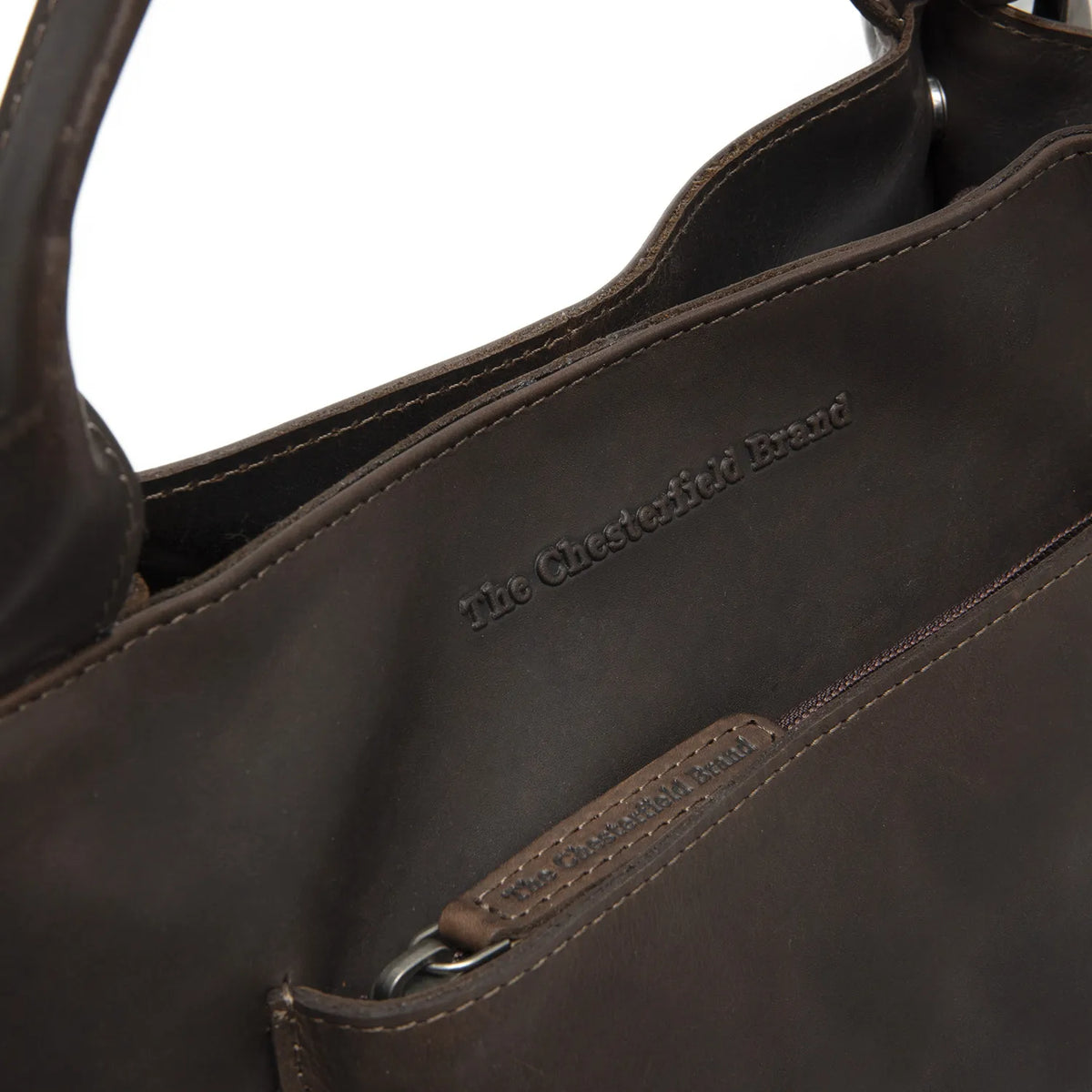 The Chesterfield Brand Tenara Leather Handväska, Brun