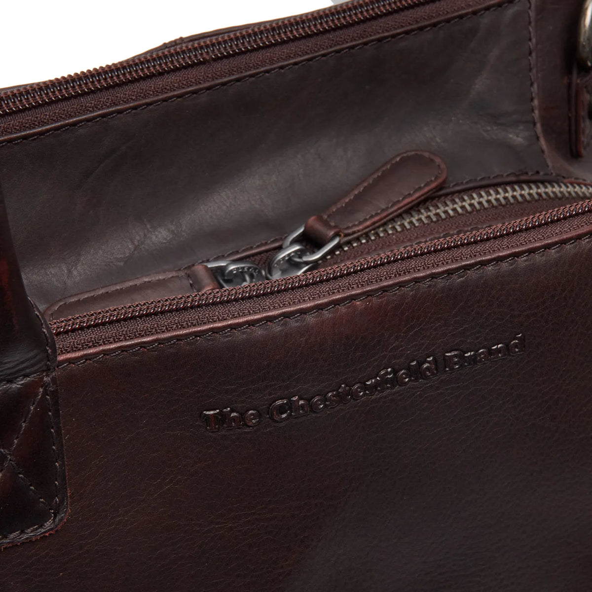 The Chesterfield Brand Solvin Leather Handväska, Brun