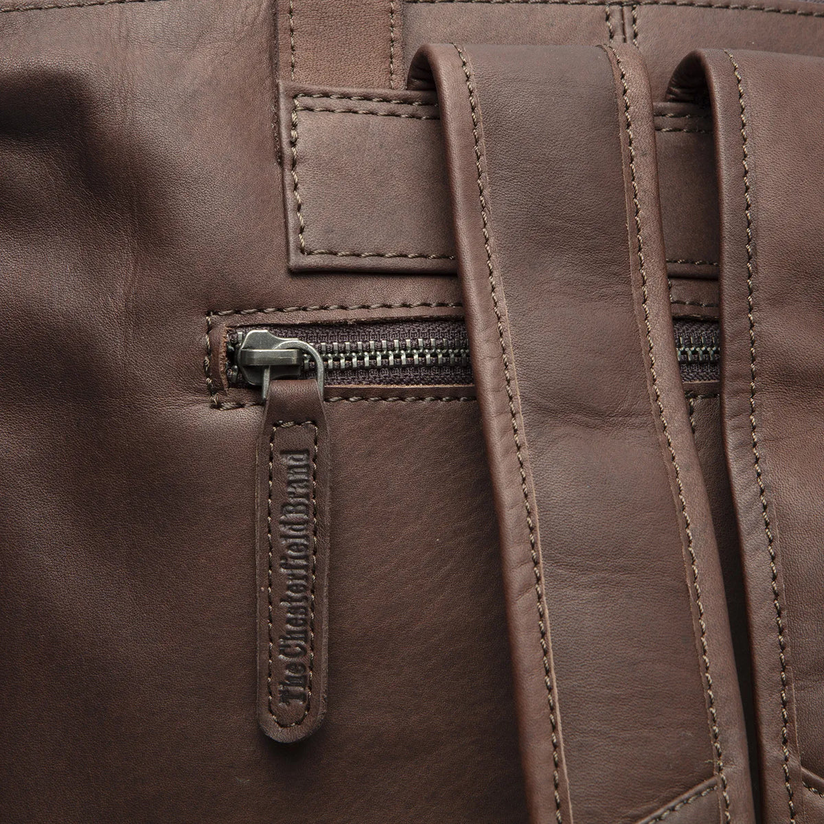 The Chesterfield Brand Manchester Leather Ryggäsäck, Brun