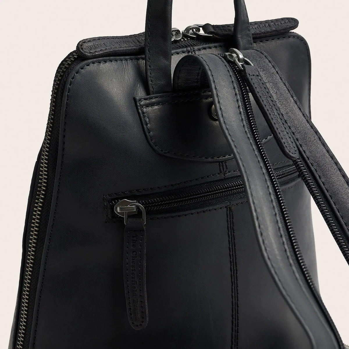 The Chesterfield Brand Claire Leather Ryggsäck, Svart