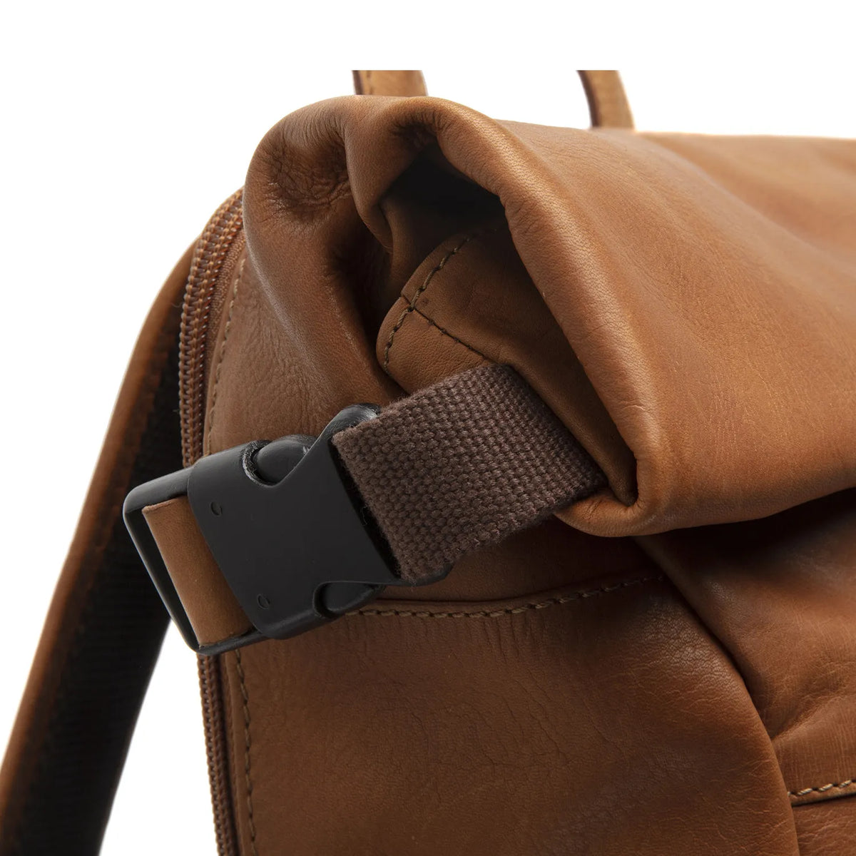 The Chesterfield Brand Liverpool Leather Roll-top Ryggsäck, Cognac