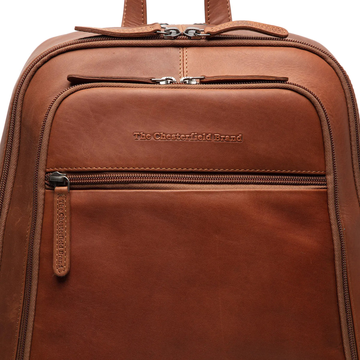 The Chesterfield Brand Detroit Leather Laptopryggsäck, Cognac