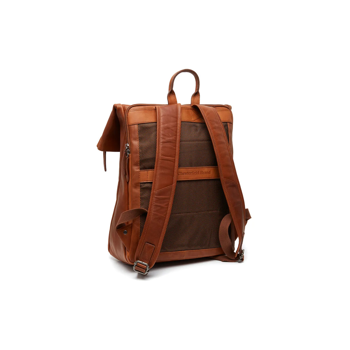 The Chesterfield Brand Savona Leather Laptopryggsäck, Cognac