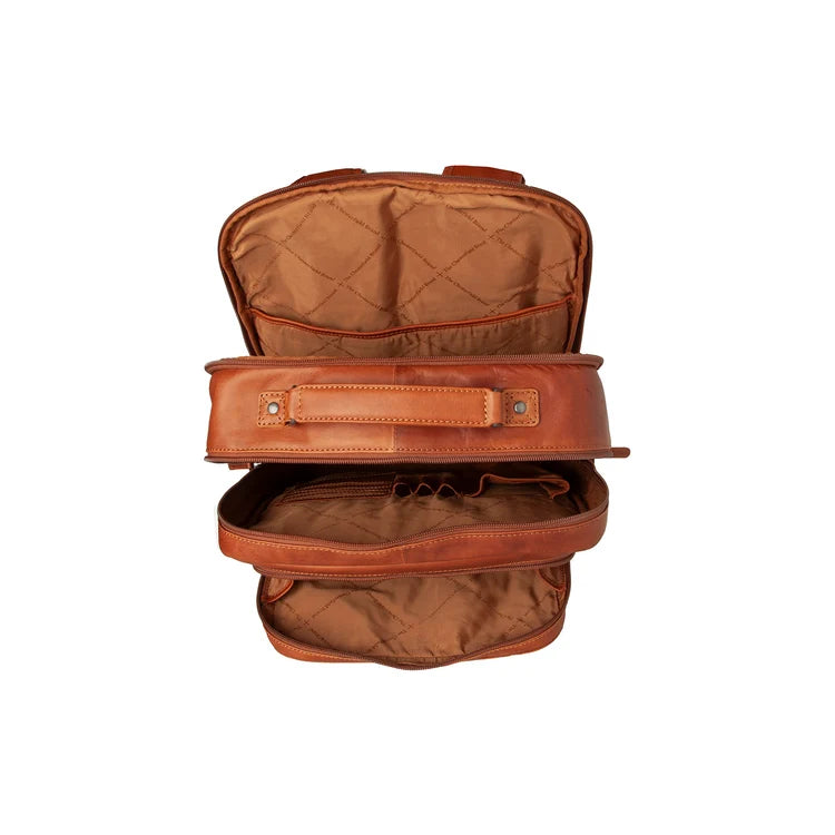 The Chesterfield Brand Lennox Backpack 17", Cognac