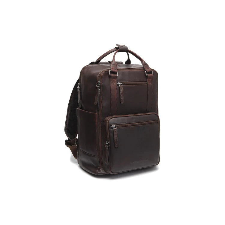 The Chesterfield Brand Calden Leather Laptopryggsäck, Brown