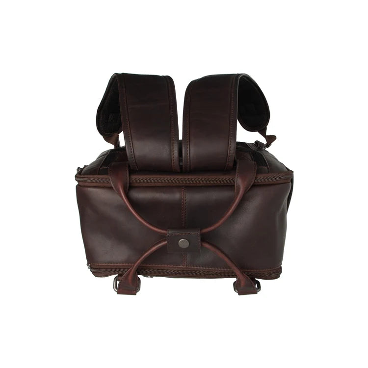 The Chesterfield Brand Calden Leather Laptopryggsäck, Brown