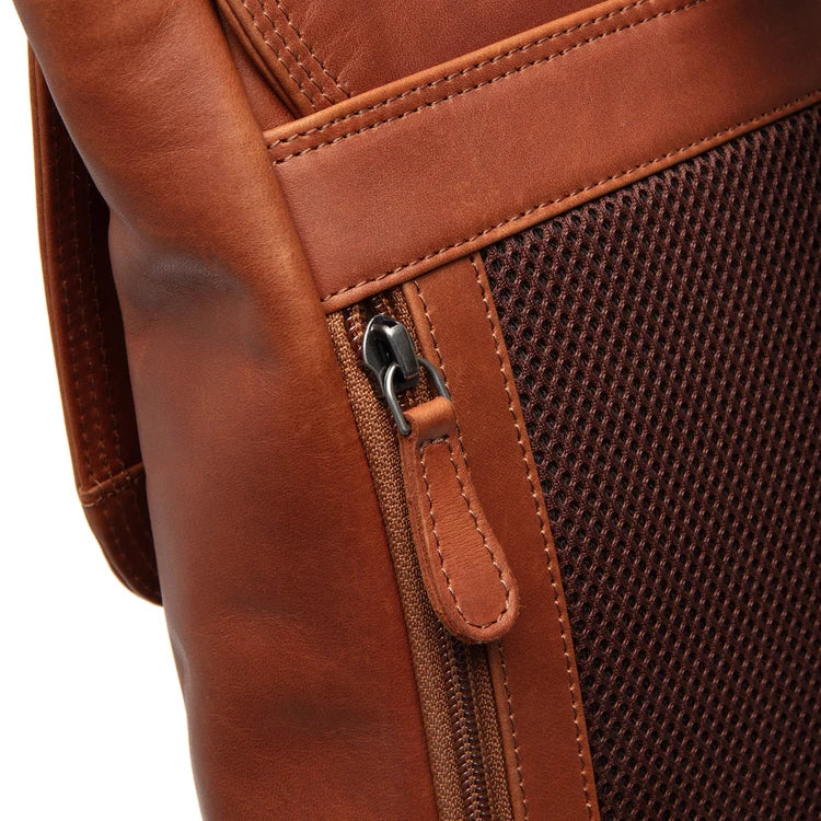 The Chesterfield Brand Farrow Leather Laptopryggsäck, Svart