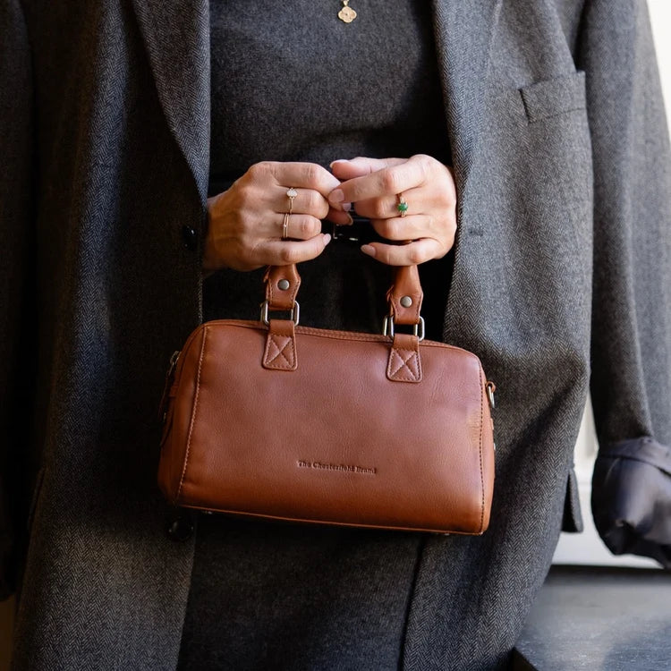 The Chesterfield Brand Dalford Leather Handväska, Cognac