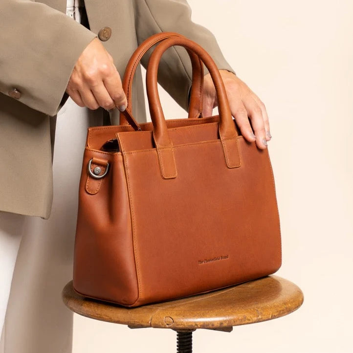 The Chesterfield Brand Garda Leather Handväska, Cognac