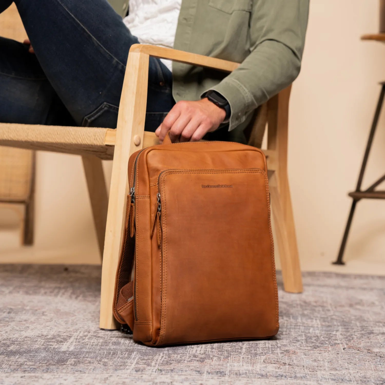The Chesterfield Brand Jasper Ryggsäck, Cognac