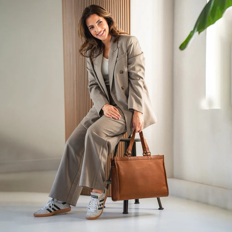 The Chesterfield Brand Manly Leather Datorväska, Cognac