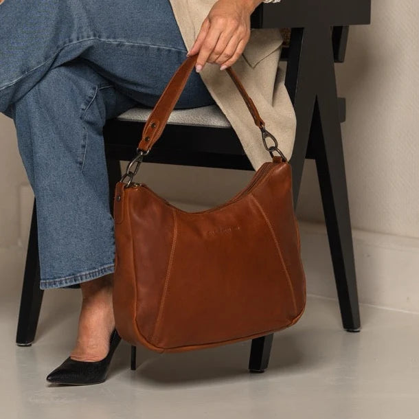 The Chesterfield Brand Marle Leather Axelremsväska, Cognac