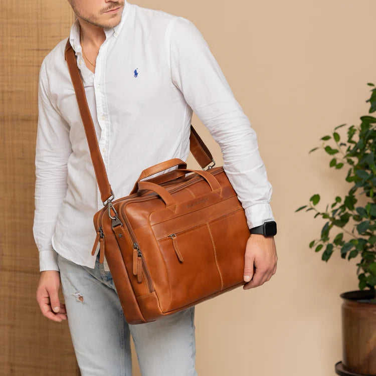The Chesterfield Brand Ryan Datorväska, Cognac