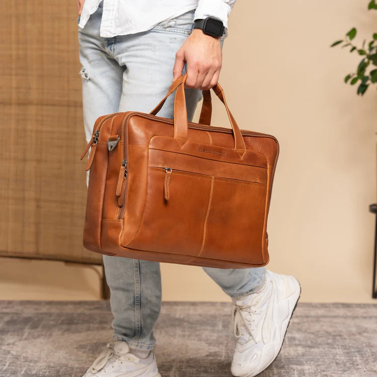 The Chesterfield Brand Ryan Datorväska, Cognac