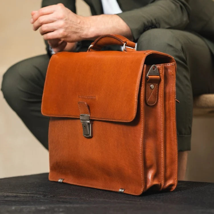 The Chesterfield Brand Salvatore Leather Portfölj, Cognac