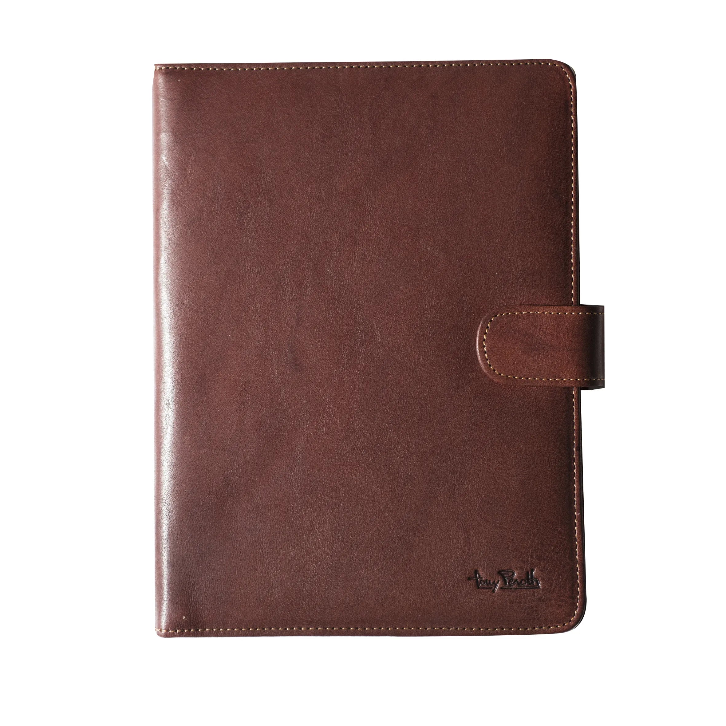 Tony Perotti A5 Folder Standard with Tablet Pocket, Dark Brown