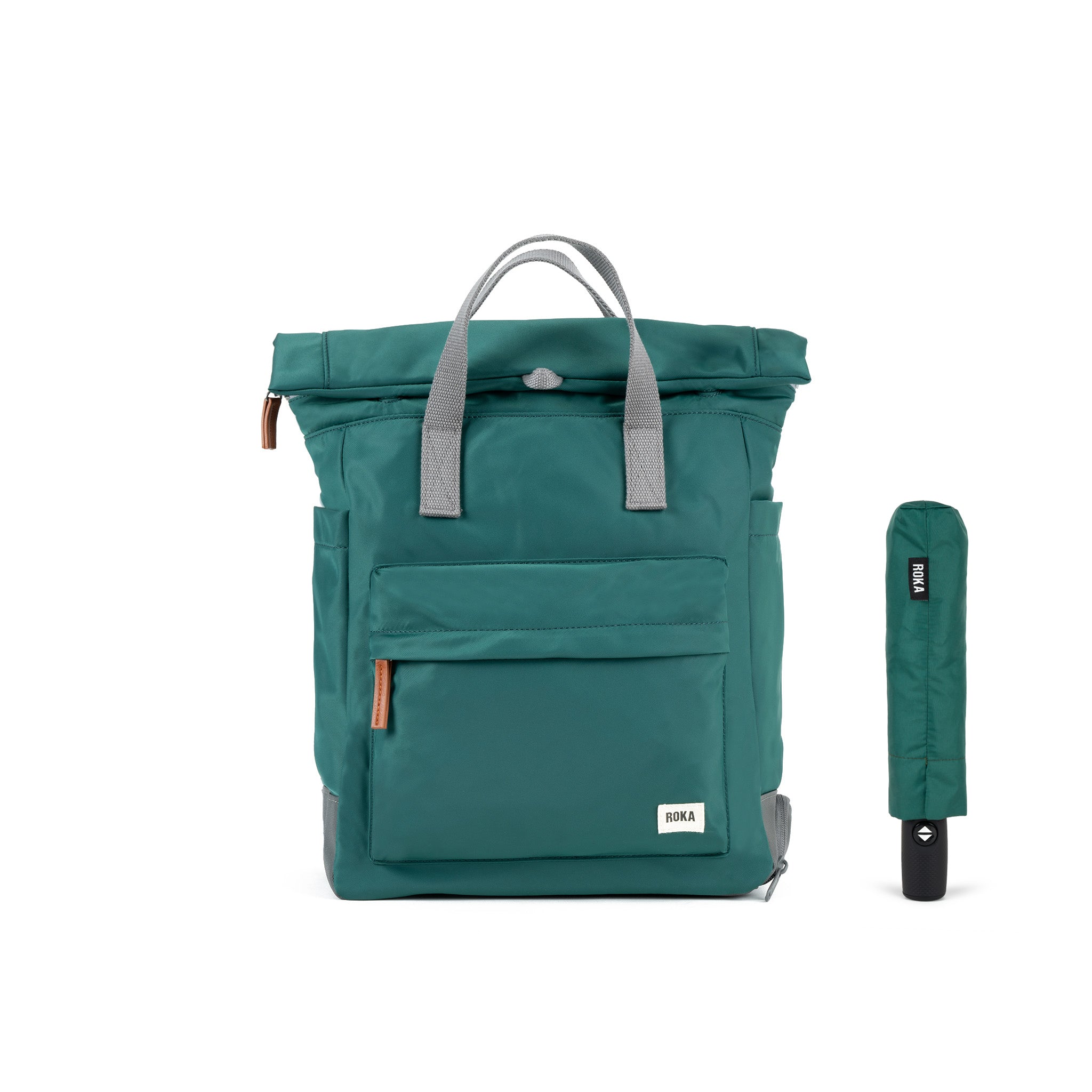 ROKA London Bayswater Ryggsäck och Waterloo Paraply, Teal