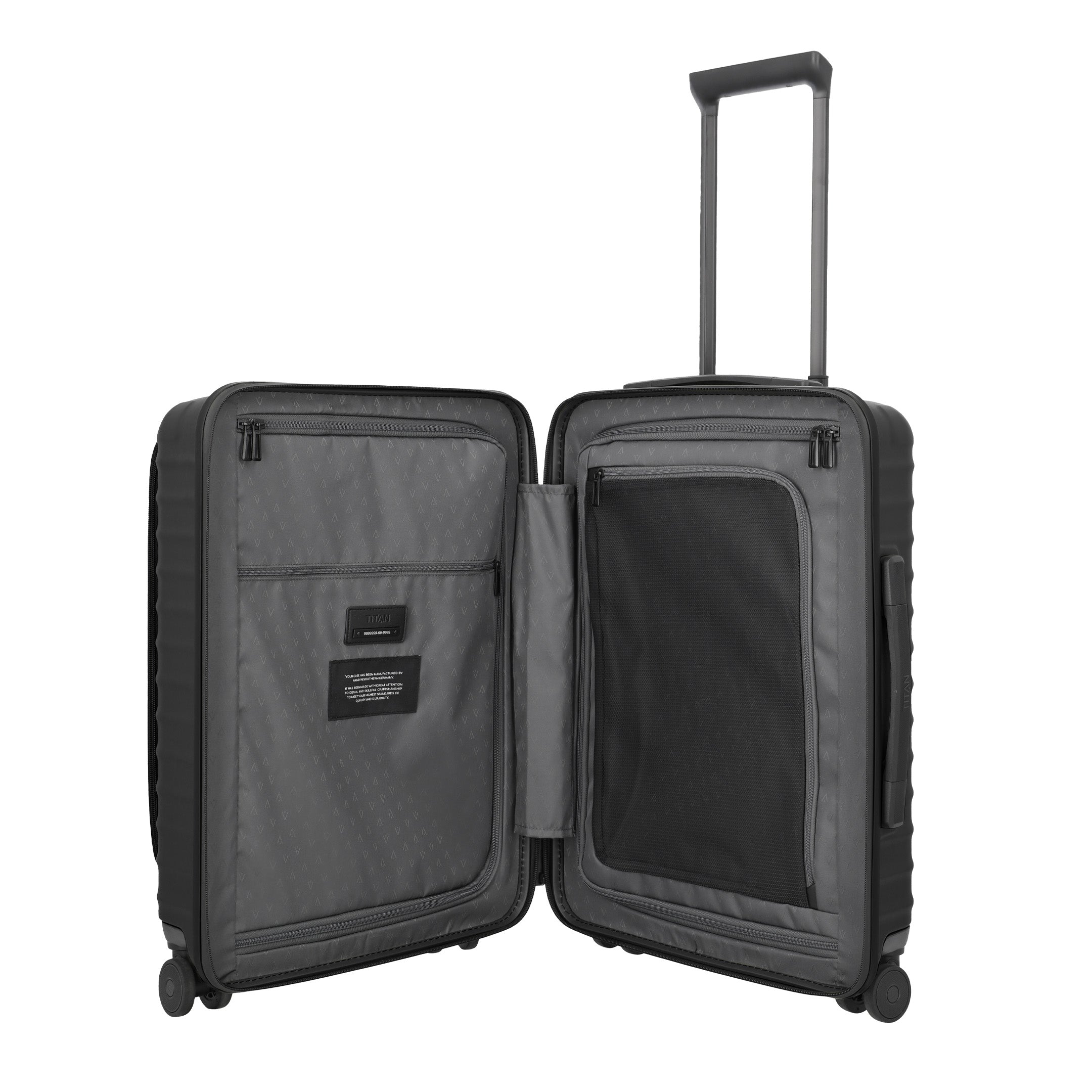 Titan UPGRADE Trolley with Front Pocket, Nightshade black