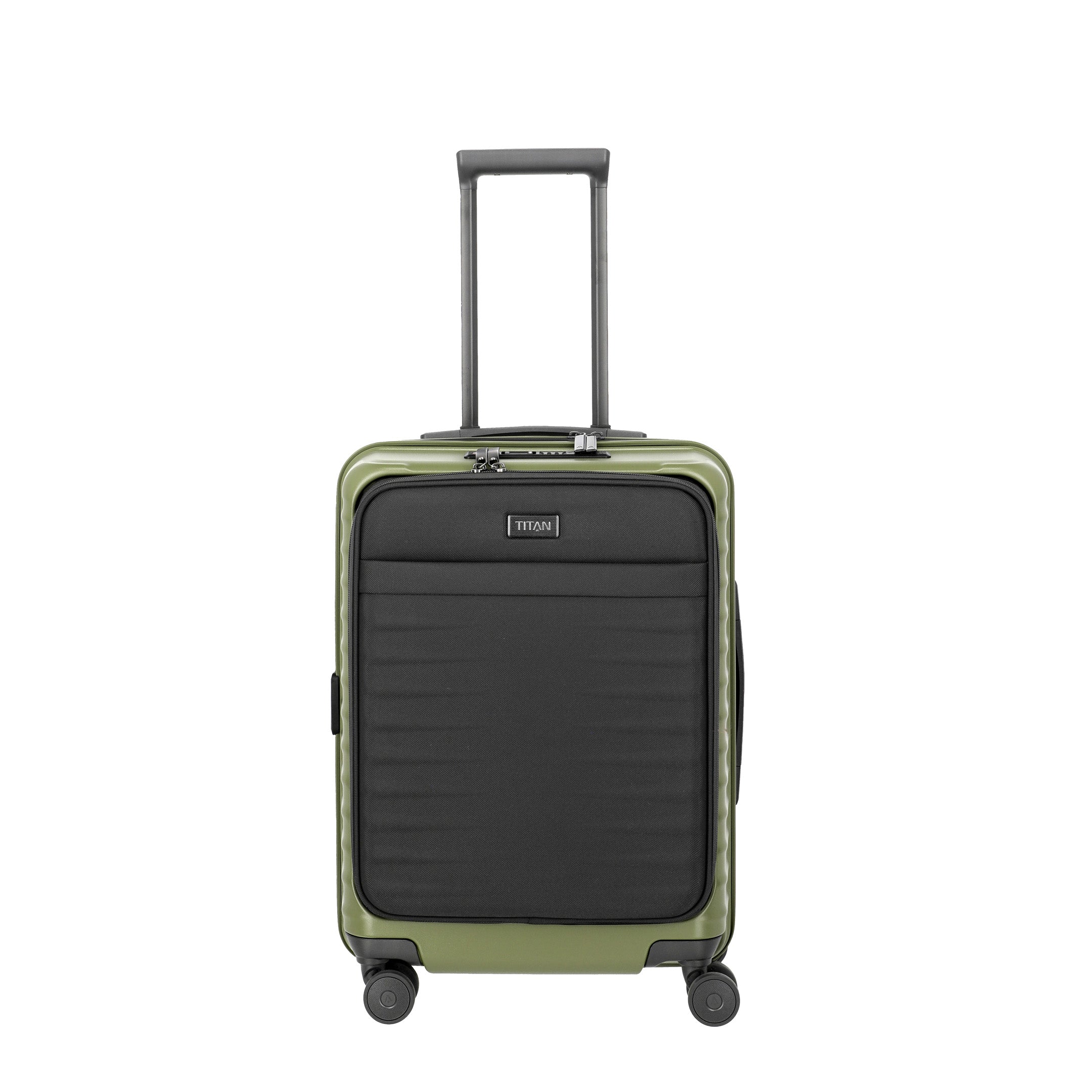Titan UPGRADE Trolley with Front Pocket, Forest green