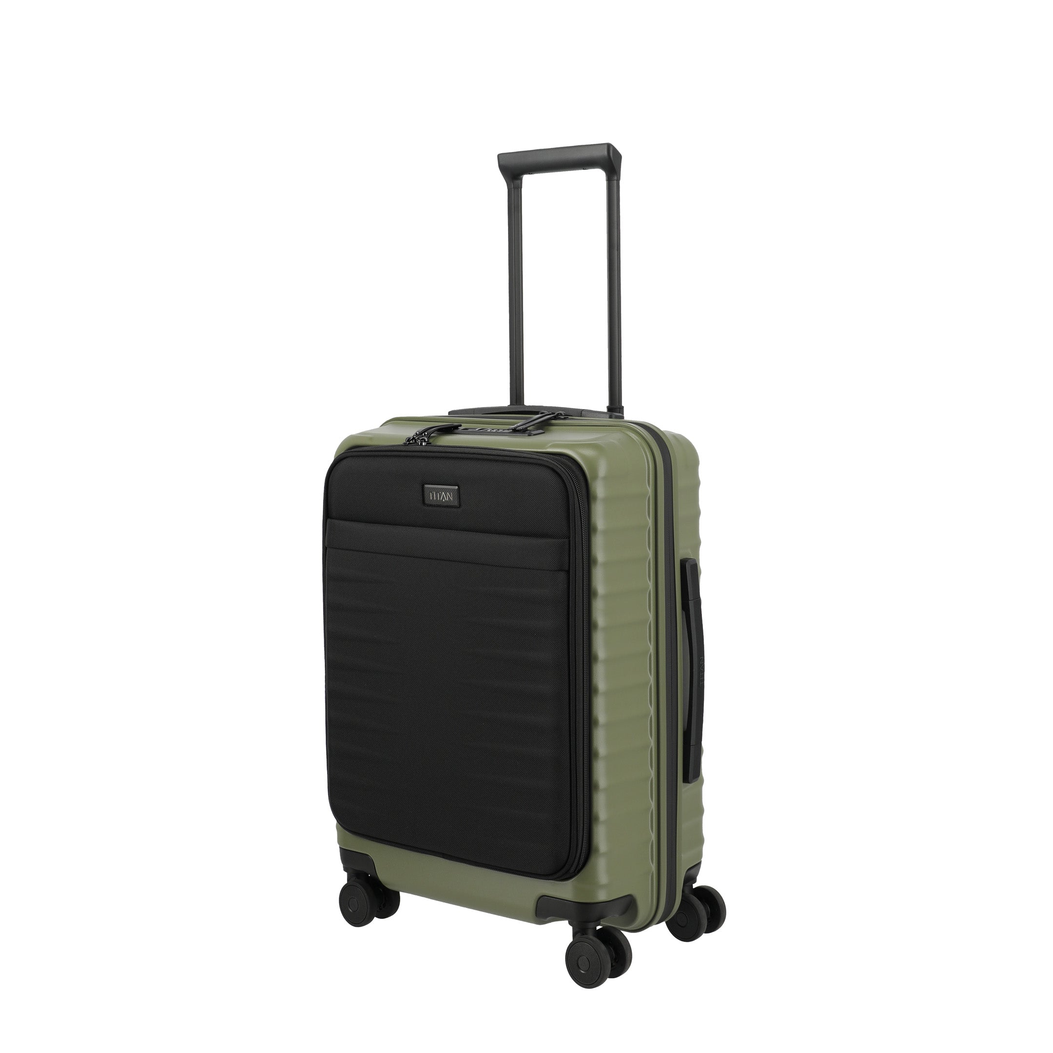 Titan UPGRADE Trolley with Front Pocket, Forest green