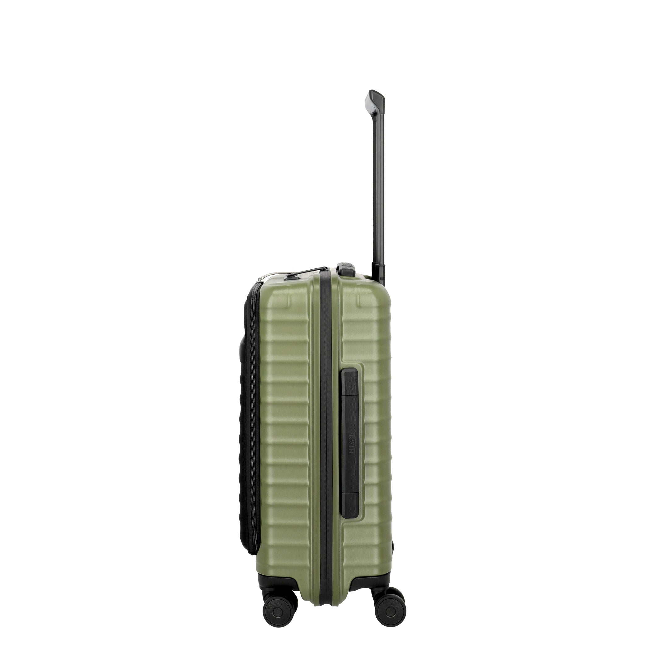 Titan UPGRADE Trolley with Front Pocket, Forest green